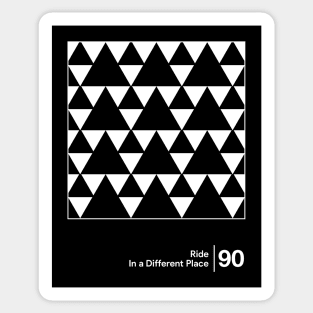 Ride - In A Different Place / Minimalist Style Artwork Sticker